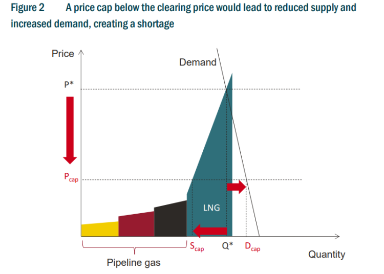 A wholesale gas price cap in Europe European Gas Hub